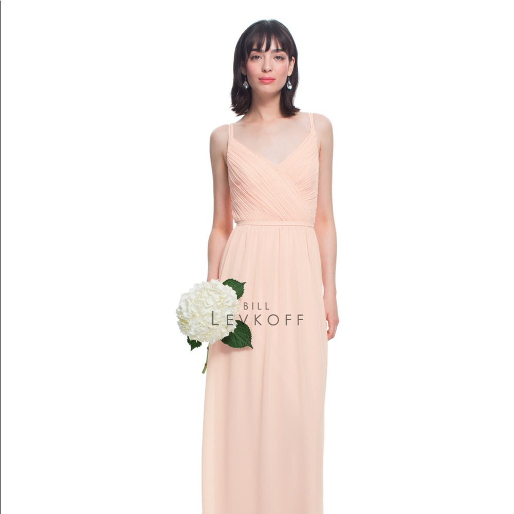Bill Levkoff Bridesmaid Dress Shell Pink